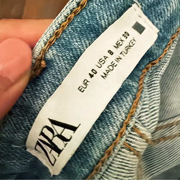 Zara High-Rise Long Flare Jeans - Picture 5 of 5